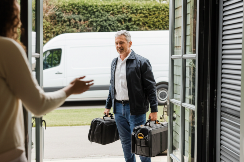 Professional appliance repair technician