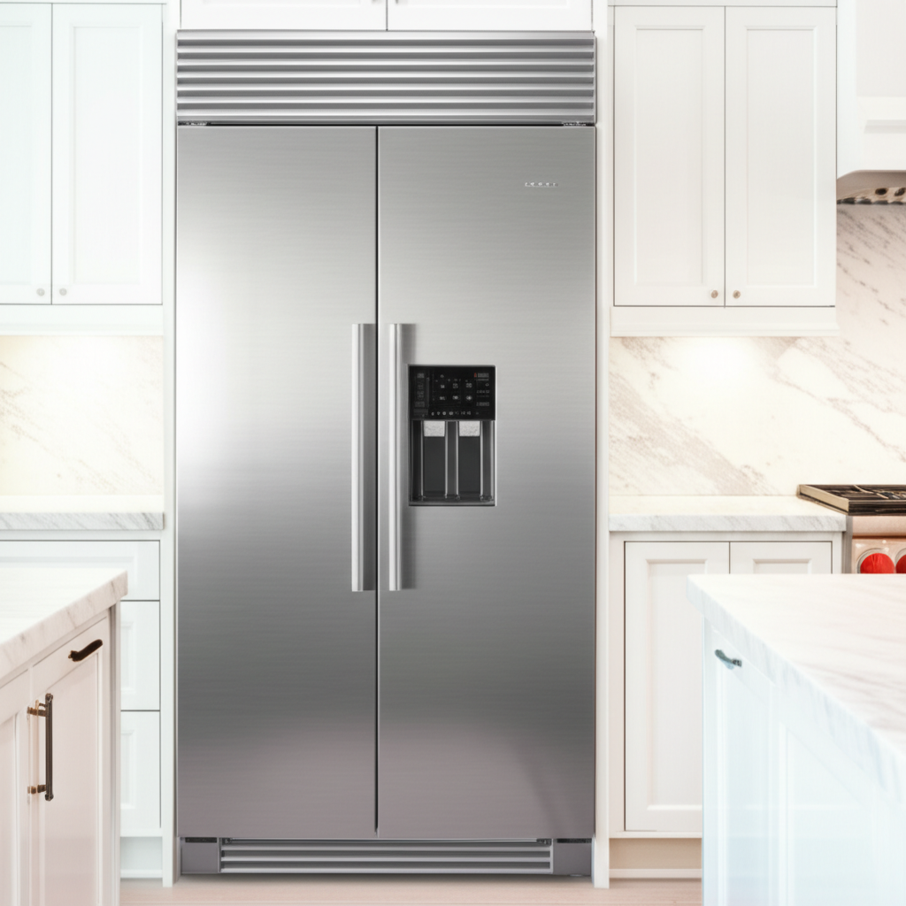 Sub-Zero built-in refrigerator in a luxury kitchen