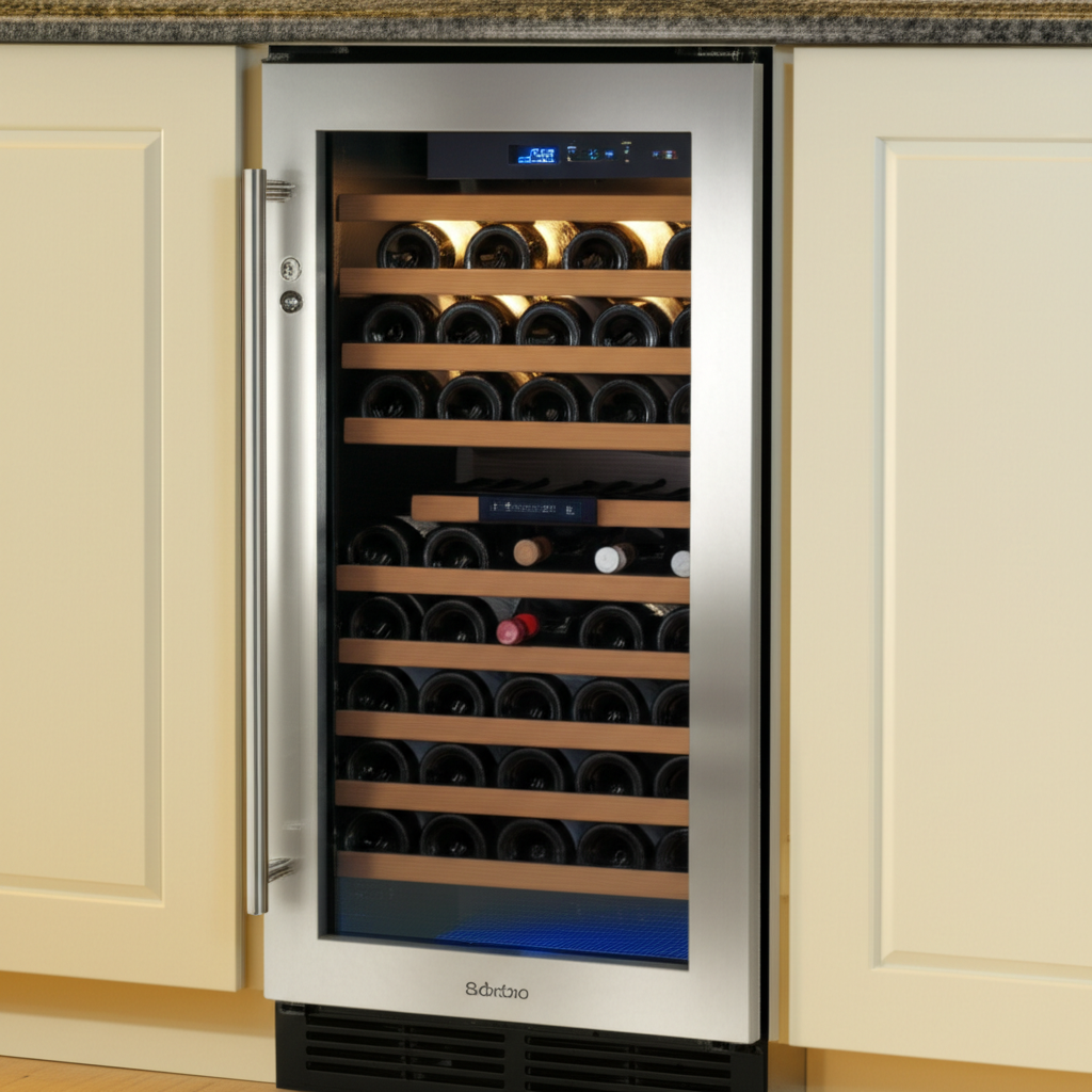 Premium wine cooler with temperature-controlled storage
